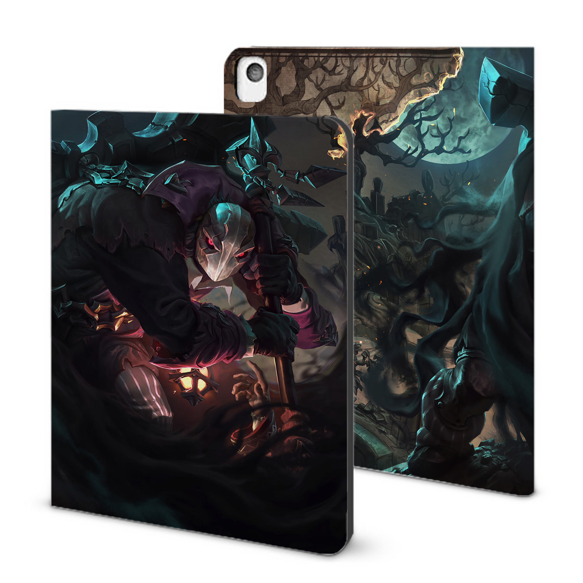 リーグ・オブ・レジェンド League of Legends LOL IPadケース ペンホルダー付き ブックスタイルデザイン